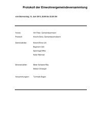 Protokoll der Einwohnergemeindeversammlung vom 13. Juni 2013