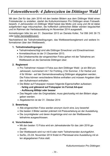 Mitteilungsblatt Nr. 6/2013 - Gemeinde Döttingen