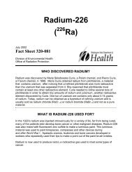 Radium-226 - Washington State Department of Health
