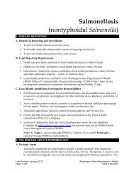Salmonellosis Reporting and Investigation Guideline - Washington ...