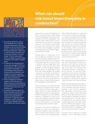 What role should risk-based inspections play in ... - Doing Business