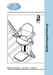 Bedienung Ihres Minivator 1000