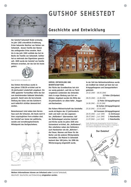 Geschichte und Entwicklung - Dorfmuseum Sehestedt