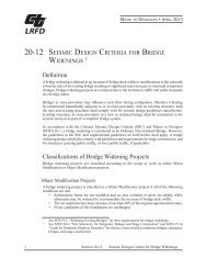 Bridges Widening Seismic Deisgn Criteria - Caltrans