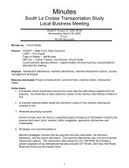 Local business meetings - Meeting minutes - Wisconsin Department ...