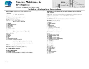 Structure Maintenance & Investigations SM&I - Caltrans