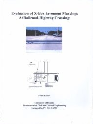 Evaluation of X-Box Pavement Markings At Railroad-Highway ...