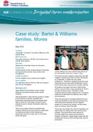 Bartel & Williams families, Moree - NSW Department of Primary ...