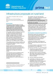 Infrastructure proposals on rural land - NSW Department of Primary ...