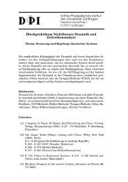 Steuerung und Regelung chaotischer Systeme - DPI