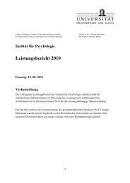 Leistungsbericht 2010 - Differentielle Psychologie & Psychologische ...