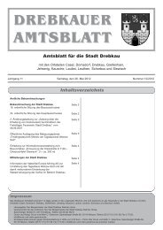 AMTSBLATT - Stadt Drebkau