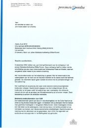 A.9. Brief over Stand van zaken Gebiedsontwikkeling Uffelte-Ruinen