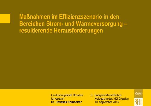 Dr. Christian Korndörfer - Dresdner Agenda 21