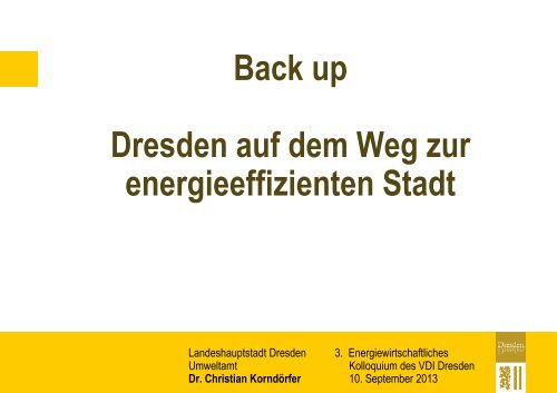 Dr. Christian Korndörfer - Dresdner Agenda 21