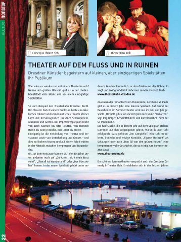 THEATER AUF DEM FLUSS UND IN RUINEN - Drewag