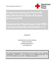 (K-Vorschrift) des DRK mit Landesteil DRK-LV Nordrhein