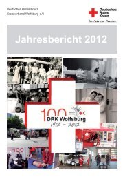 Jahresbericht 2012 - DRK-Kreisverband Wolfsburg eV - Wolfsburg