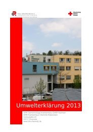 Umwelterklärung 2013 - DRK-Krankenhaus Chemnitz