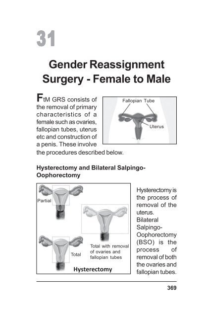 gender reassignment surgery locations