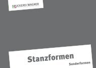 Stanzformen Sonderformen - Druckerei Wagner - Verlag und ...