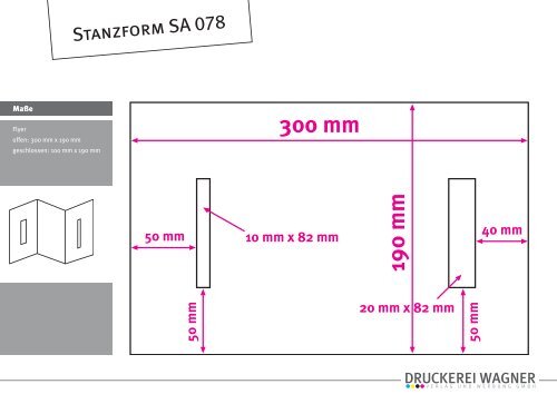 Stanzformen Sonderformen - Druckerei Wagner - Verlag und ...