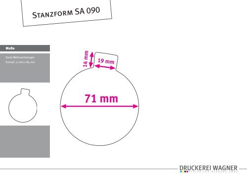 Stanzformen Sonderformen - Druckerei Wagner - Verlag und ...