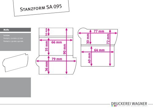 Stanzformen Sonderformen - Druckerei Wagner - Verlag und ...