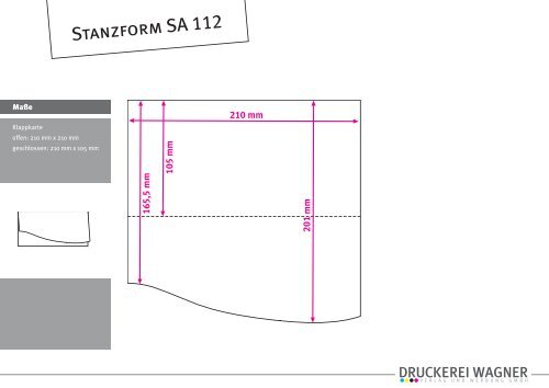 Stanzformen Sonderformen - Druckerei Wagner - Verlag und ...