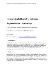 Fietsonveiligheidsanalyse rotondes Bogardeind/A67 te Geldrop