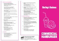 Starting a Business - Commercial Hamburger - DTI