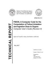 FIIDOS - Fallout Inhalation and Ingestion Dose to Organs: Computer ...