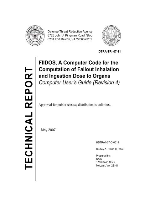 Fiidos Fallout Inhalation And Ingestion Dose To Organs Computer