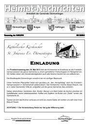 Ausgabe KW 20/2013 vom 16.05.2013 - Gemeinde Dürmentingen