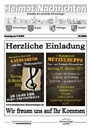 Ausgabe KW 42/2013 vom 17.10.2013 - Gemeinde Dürmentingen