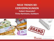 Neue Trends bei Eierverpackungen (Hubert Giesendorf, Hartmann ...