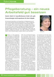 Pflegeberatung – ein neues Arbeitsfeld gut besetzen - DVSG