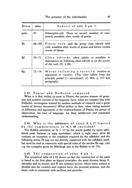 Studies on Panini's grammar - DWC