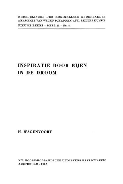 Inspiratie door bijen in de droom - DWC