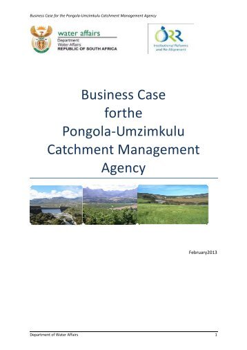 Business Case forthe Pongola-Umzimkulu Catchment Management ...