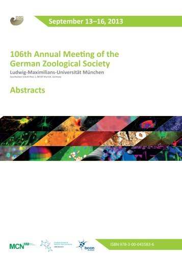 106th Annual Meeting of the German Zoological Society Abstracts