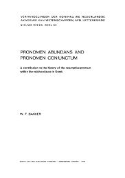 Pronomen Abundans and Pronomen Coniunctum. A ... - DWC