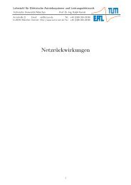 Netzrückwirkungen - EAL Lehrstuhl für Elektrische Antriebssysteme ...