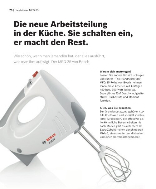 Ihr Erfolgsrezept für feine Küche? Technik ŕ la Bosch!