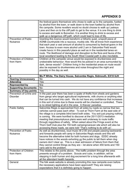 10 December 2013 - East Devon District Council