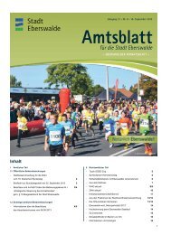 für die Stadt Eberswalde Amtsblatt