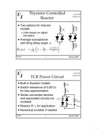 Thyristor Controlled Reactor TCR Power Circuit