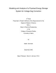 Modeling and Analysis of a Flywheel Energy Storage System for ...
