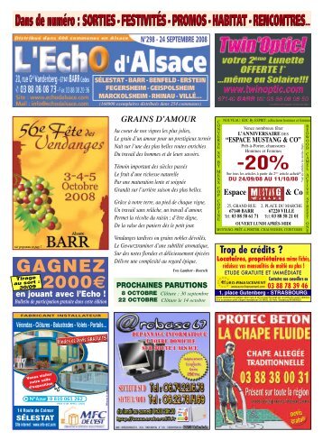 Echo d alsace rencontres
