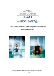 Bioclean Dichtstoffliste - Eckelt Glas GmbH